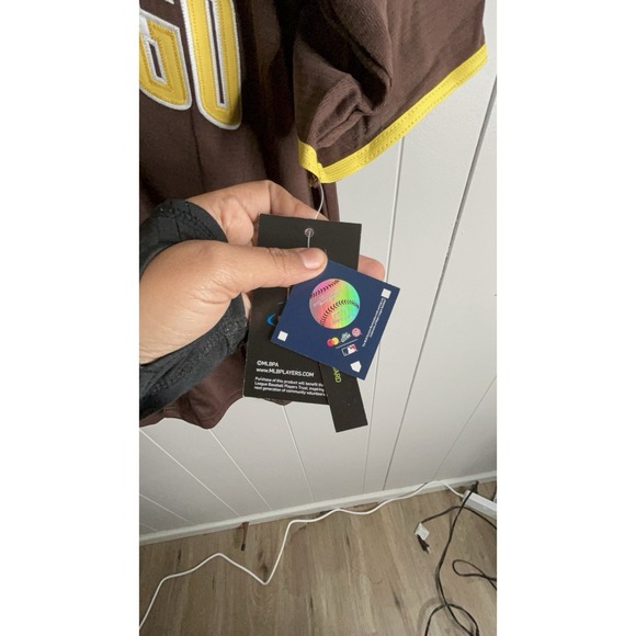 Fernando Tatis Jr. Nike San Diego Padres Alternate Jersey Mens M Stitched Sewn - Picture 5 of 6